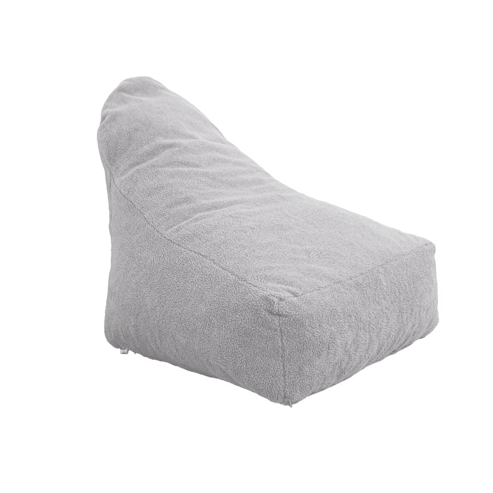 wohnli-moebel-suche-M24127150 Wohnli Möbelsuche - Pouf XXL Sessel Stoff Sherpa - 120x70x90 cm - Grau