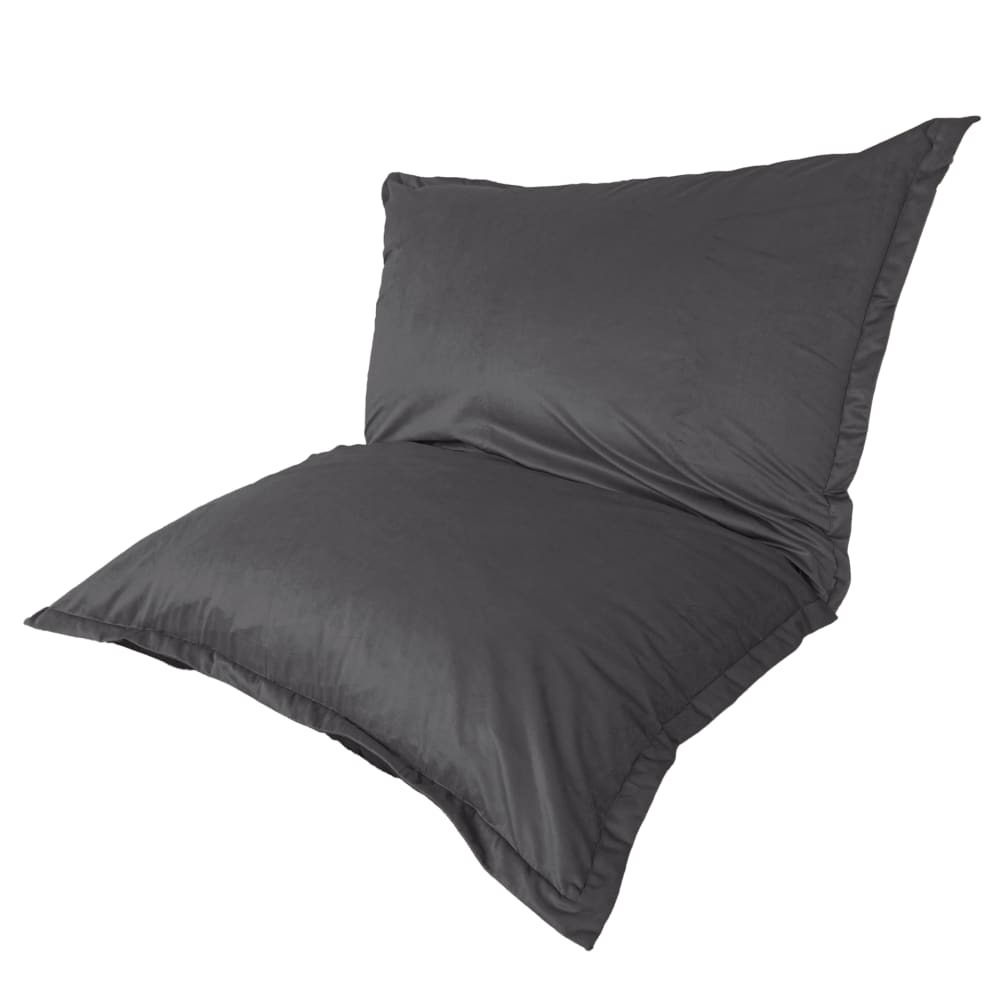 wohnli-moebel-suche-M24127158 Wohnli Möbelsuche - Innensitzsack XXL - Samtbezug - 190x155cm - Grau