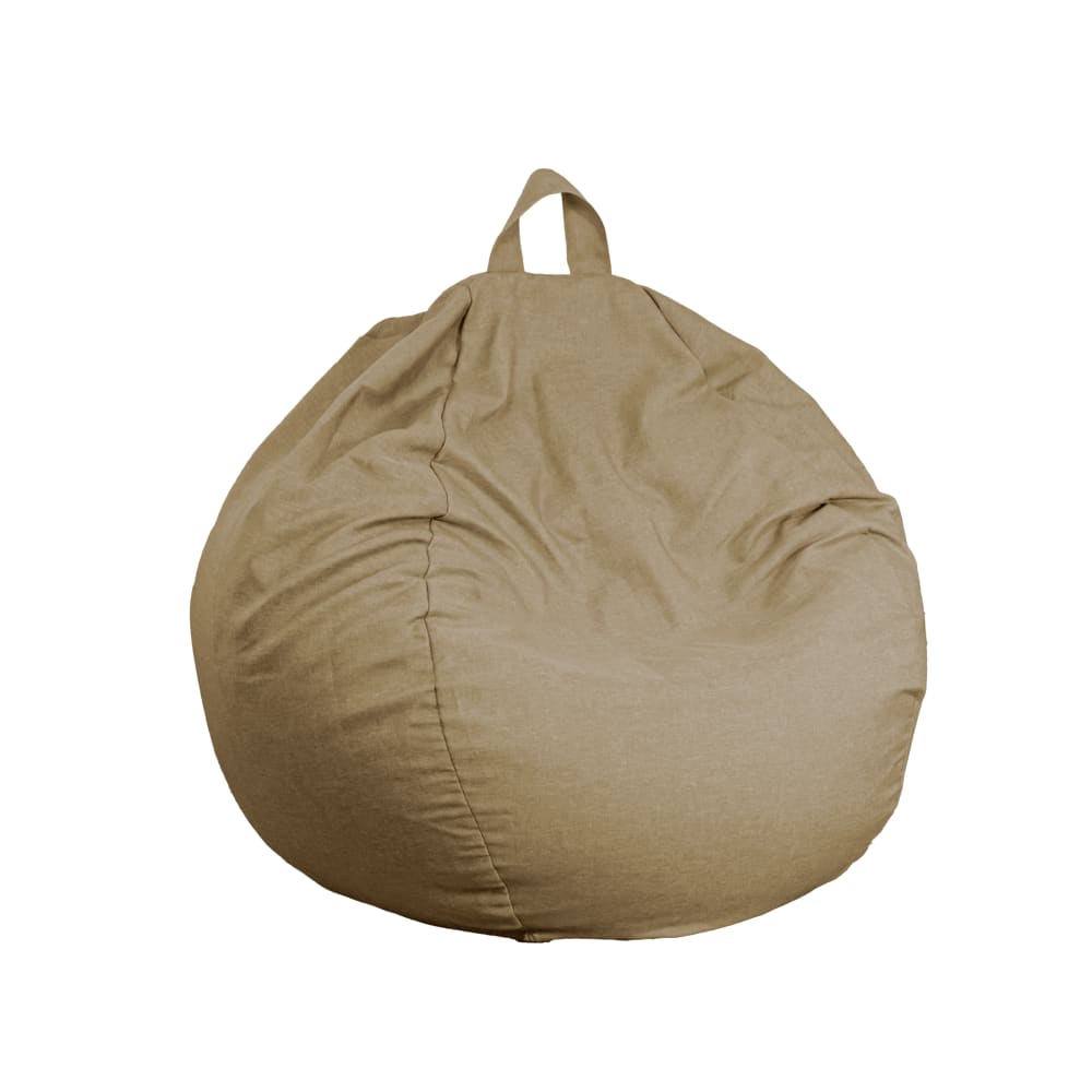 wohnli-moebel-suche-M24127166 Wohnli Möbelsuche - XXL Riesen-Bohnen-Sack Leinenoptik - 120x150 cm - Beige