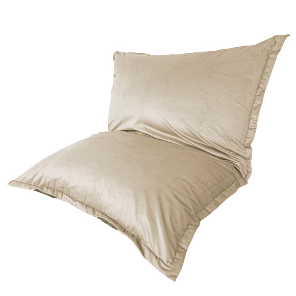 wohnli-moebel-suche-M24127183 Wohnli Möbelsuche - Innensitzsack XXL - Samtbezug - 190x155cm - Creme