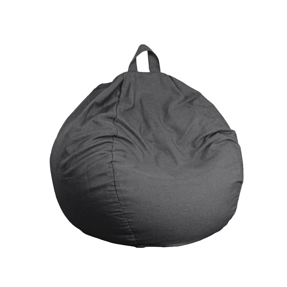 wohnli-moebel-suche-M24127184 Wohnli Möbelsuche - XXL Riesen-Bohnen-Sack Leinenoptik - 120x150 cm - Grau