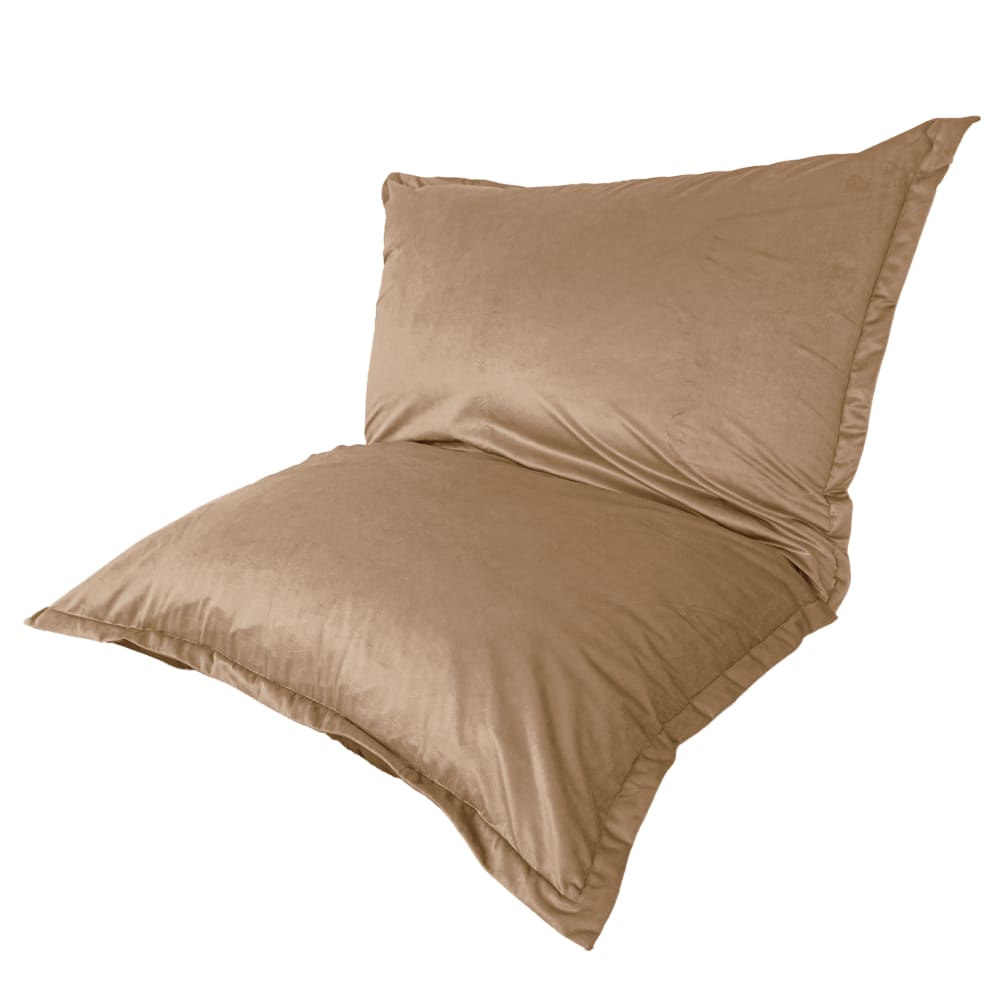 wohnli-moebel-suche-M24127187 Wohnli Möbelsuche - Innensitzsack XXL - Samtbezug - 190x155cm - Beige