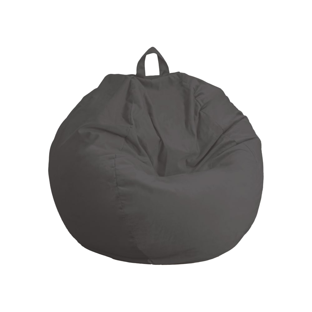 wohnli-moebel-suche-M24127192 Wohnli Möbelsuche - XXL Riesen-Bohnen-Sack Samt - 120x150 cm - Grau