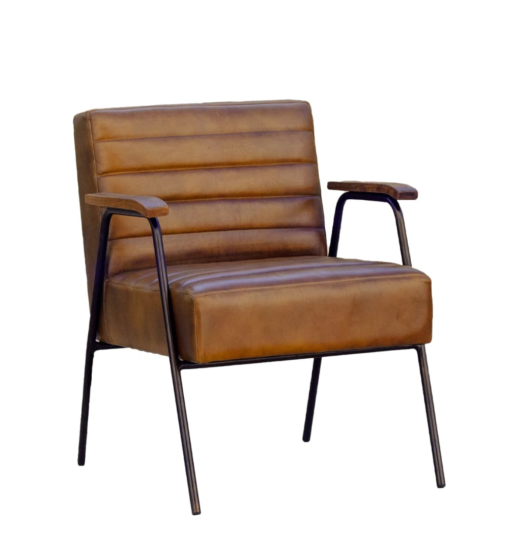 wohnli-moebel-suche-M24127197 Wohnli Möbelsuche - Sessel aus Leder und Eisen