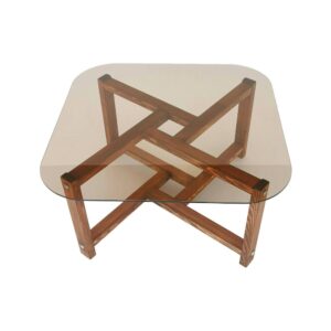 Wohnli Möbelsuche - Wohnzimmertisch im Glas eiche 80x80 h40 cm