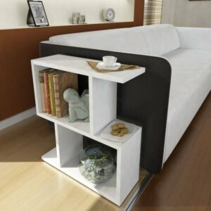 50x55x18cm Holz Weiß Dmora Möbel Wohnzimmermöbel Couchtische