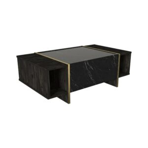 wohnli-moebel-suche-M24128390 Wohnli Möbelsuche - Wohnzimmertisch Holzeffekt schwarzes gold 104x60 h37 cm