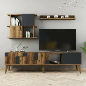 Mobile porta TV 180x49x34cm Holz Braun Dmora Möbel Wohnzimmermöbel TV-Möbel