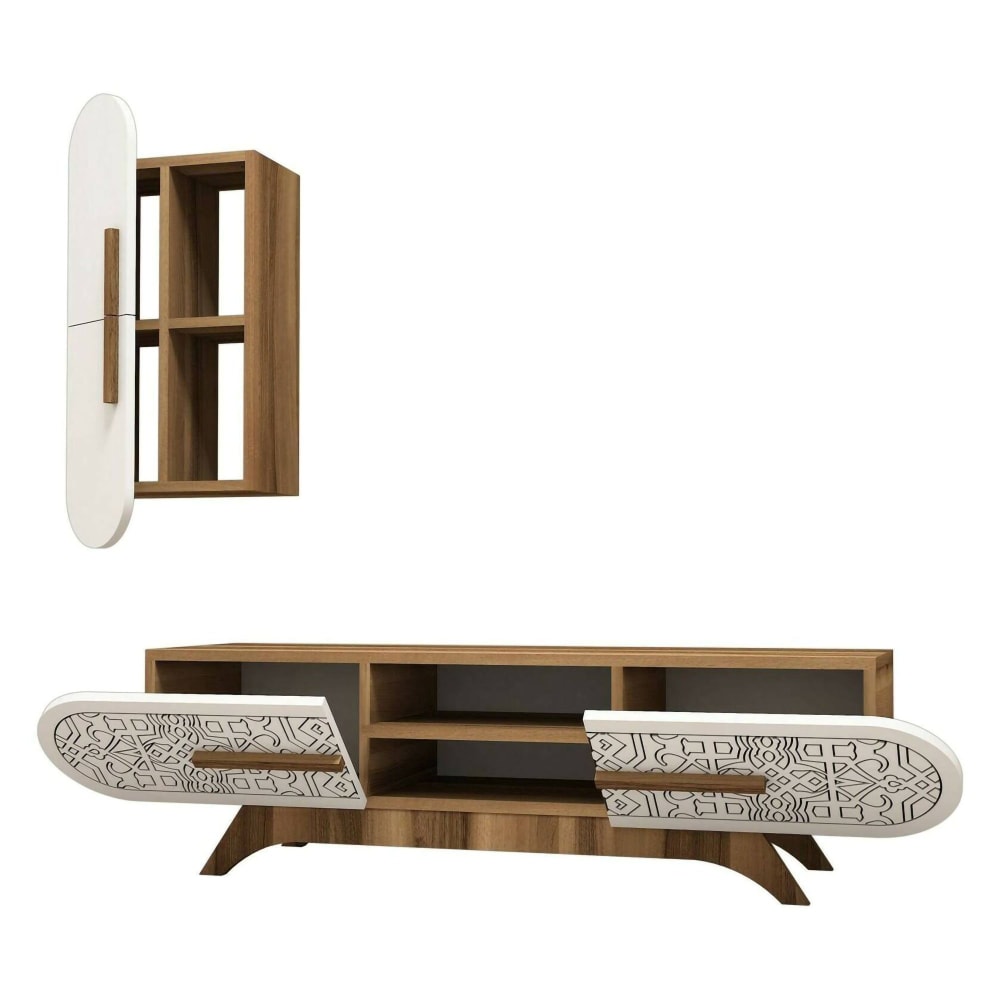 wohnli-moebel-suche-M24128450 Wohnli Möbelsuche - Wohnwand in Nussbaum Dekor Holz