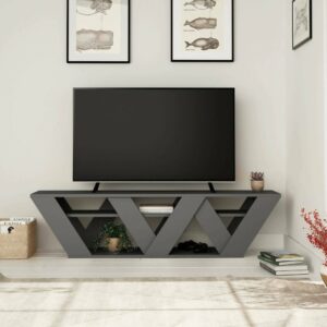 Mobile porta TV 158x40x30cm Holz Schwarz Dmora Möbel Wohnzimmermöbel TV-Möbel
