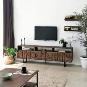 Mobile porta TV 170x40x30cm Holz Braun Dmora Möbel Wohnzimmermöbel TV-Möbel