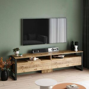 Mobile porta TV 180x56x36cm Holz Braun Dmora Möbel Wohnzimmermöbel TV-Möbel