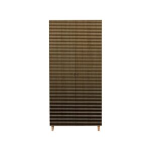 Wohnli Möbelsuche - Kleiderschrank 2 Türen Holzeffekt eiche 90x52 h192 cm