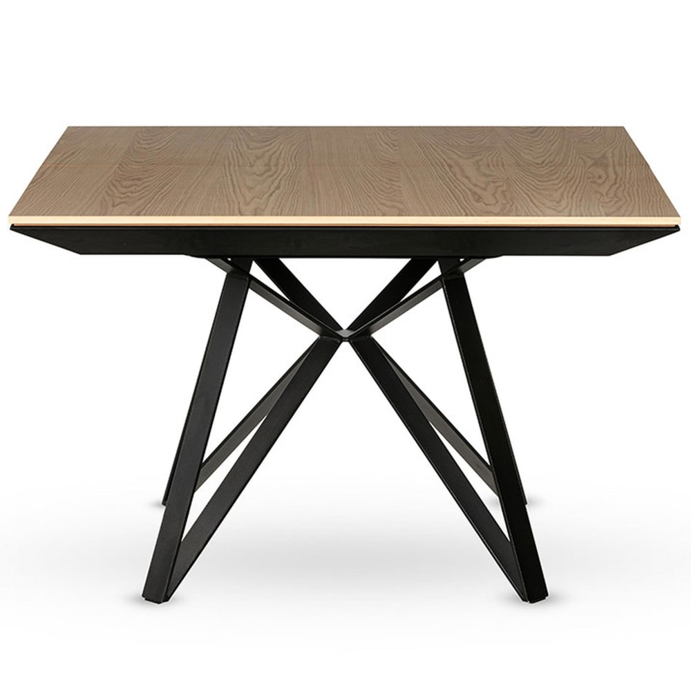 wohnli-moebel-suche-M24130409 Wohnli Möbelsuche - Belize - table à manger carrée extensible - effet bois et métal - 4 à