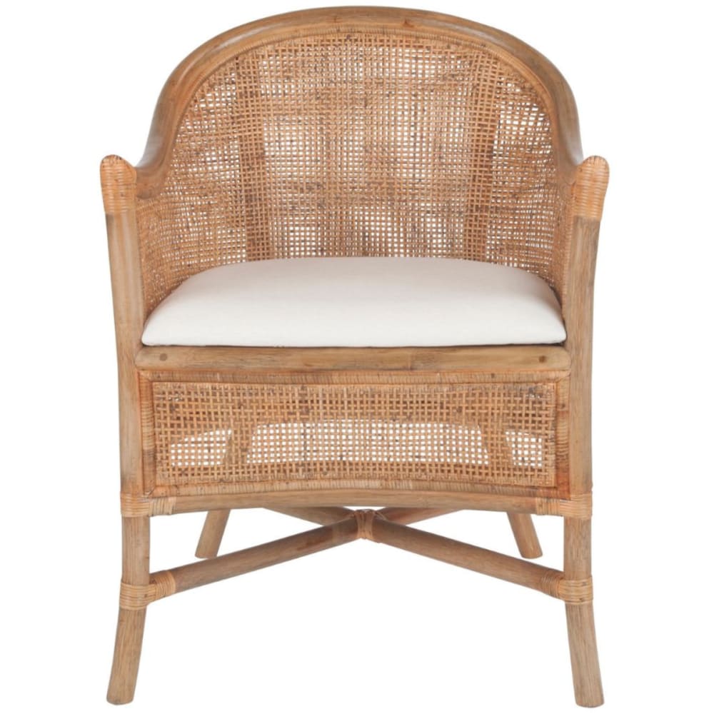 wohnli-moebel-suche-M24136429 Wohnli Möbelsuche - Rattansessel mit Stoffsitz - L58 cm
