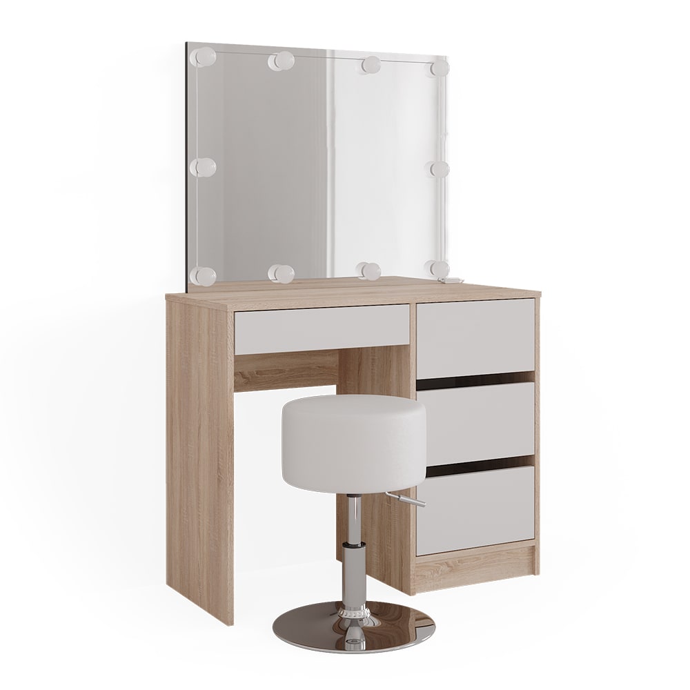 wohnli-moebel-suche-M24136962 Wohnli Möbelsuche - Schminktisch mit LED Beleuchtung und Hocker