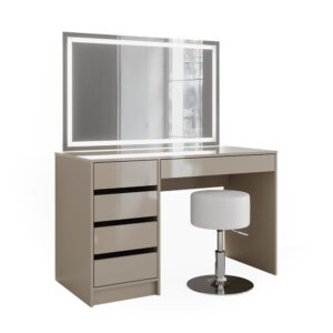 wohnli-moebel-suche-M24136972 Wohnli Möbelsuche - Schminktisch mit LED-Spiegel und Hocker