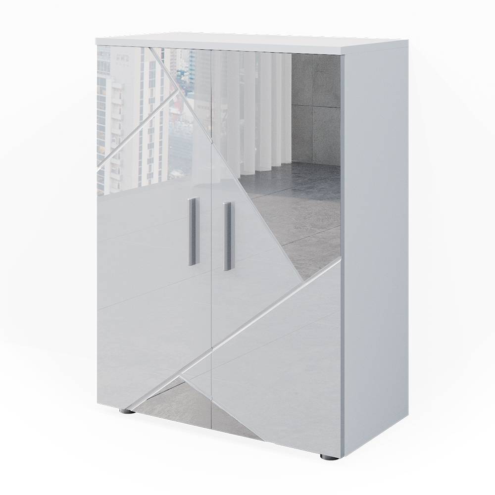 wohnli-moebel-suche-M24137042 Wohnli Möbelsuche - Midischrank Weiß Hochglanz mit Einsätzen 60x81cm
