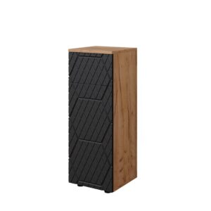 wohnli-moebel-suche-M24137134 Wohnli Möbelsuche - Midischrank mit 1 Schublade 2 Fächer Badezimmer Anthrazit gestreift