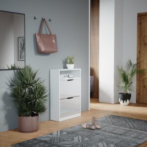 Weiß Hochglanz 22 x 89.5 cm