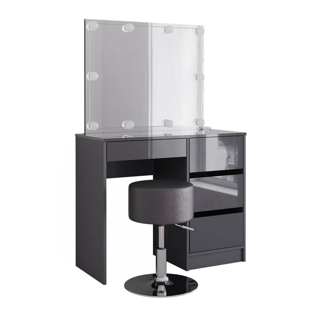 wohnli-moebel-suche-M24137675 Wohnli Möbelsuche - Schminktisch mit LED Beleuchtung und Hocker