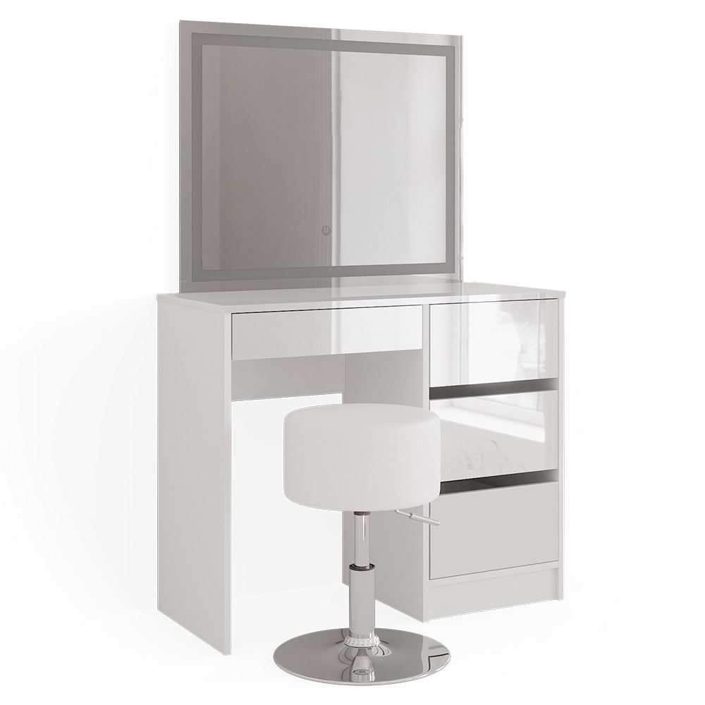 wohnli-moebel-suche-M24137678 Wohnli Möbelsuche - Schminktisch mit LED-Spiegel und Hocker