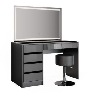 wohnli-moebel-suche-M24137700 Wohnli Möbelsuche - Schminktisch mit LED-Spiegel und Hocker