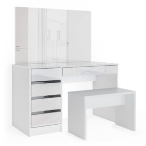 wohnli-moebel-suche-M24137706 Wohnli Möbelsuche - Schminktisch mit Bank Weiß 120x75cm