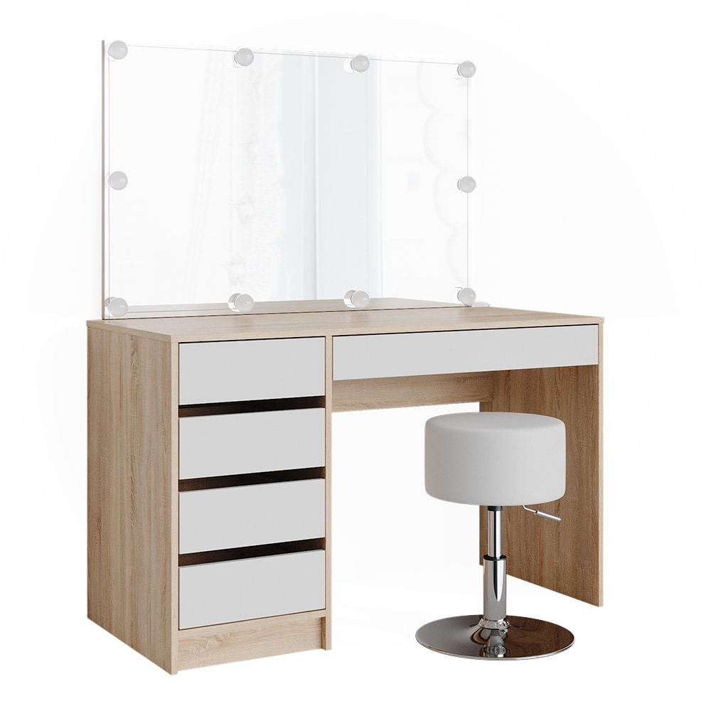 wohnli-moebel-suche-M24137721 Wohnli Möbelsuche - Schminktisch mit LED Beleuchtung und Hocker