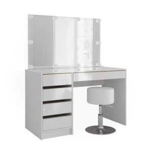 wohnli-moebel-suche-M24137725 Wohnli Möbelsuche - Schminktisch mit LED Beleuchtung und Hocker