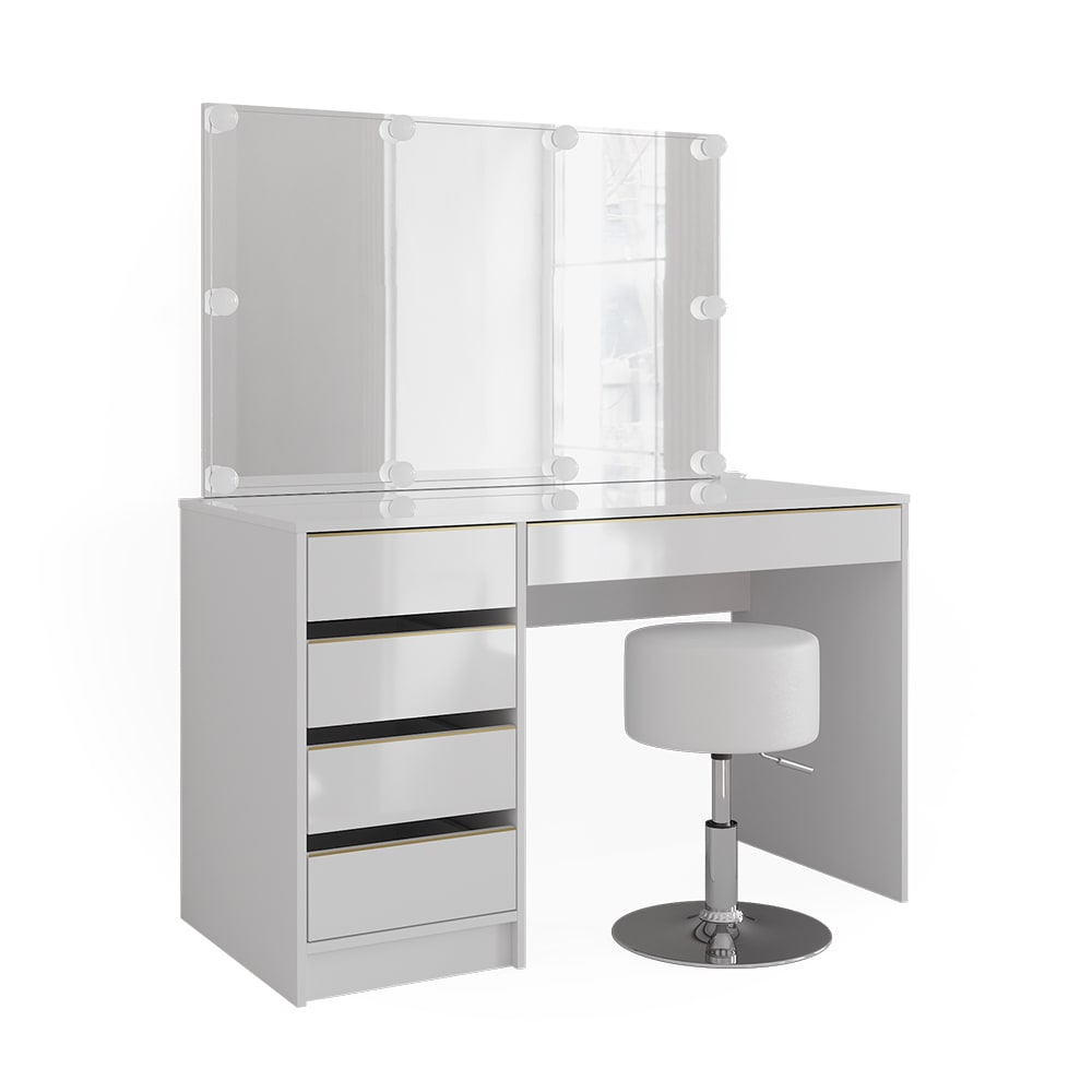 wohnli-moebel-suche-M24137725 Wohnli Möbelsuche - Schminktisch mit LED Beleuchtung und Hocker