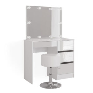 wohnli-moebel-suche-M24137728 Wohnli Möbelsuche - Schminktisch mit LED Beleuchtung und Hocker
