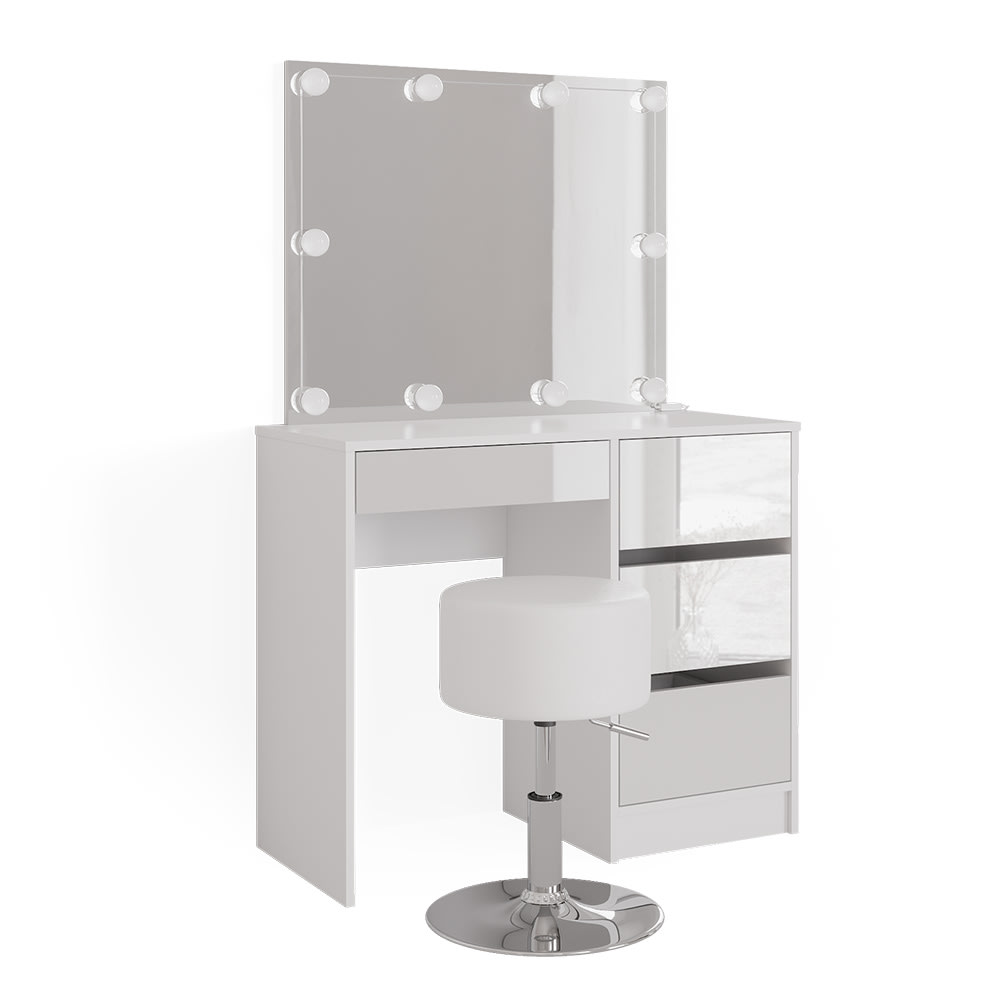 wohnli-moebel-suche-M24137728 Wohnli Möbelsuche - Schminktisch mit LED Beleuchtung und Hocker