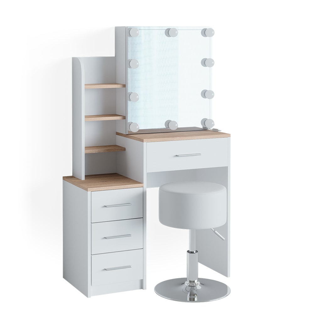 wohnli-moebel-suche-M24137749 Wohnli Möbelsuche - Schminktisch mit LED Beleuchtung und Hocker