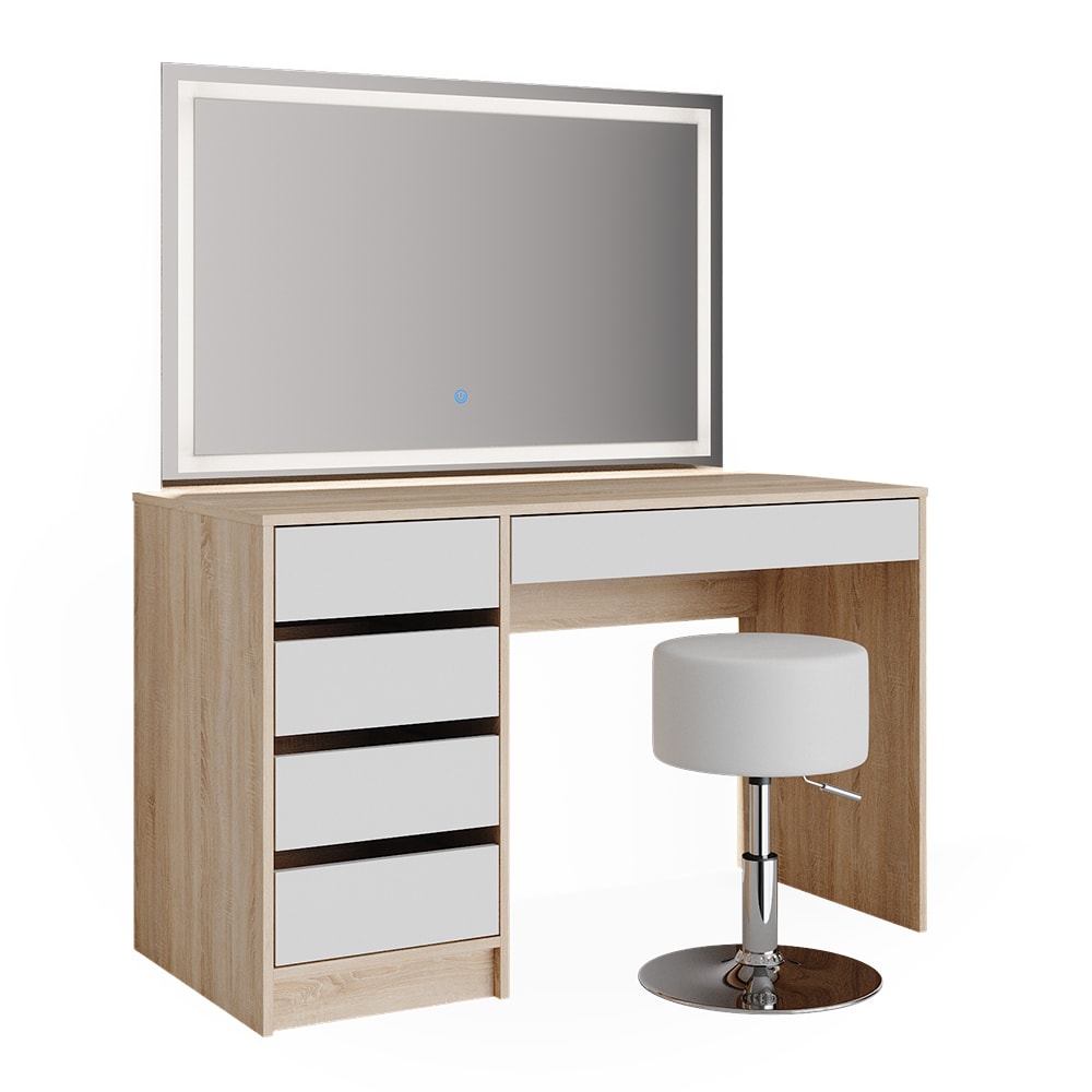 wohnli-moebel-suche-M24137758 Wohnli Möbelsuche - Schminktisch mit LED-Spiegel und Hocker