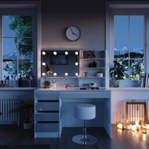 wohnli-moebel-suche-M24137762-1 Hocker und Spiegelregal Weiß 120x145