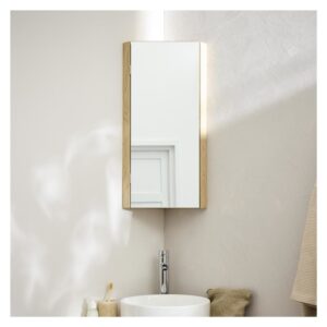 Eckbadezimmerschrank 25x70x25cm Spanplatte Braun Mob In Möbel Badezimmermöbel Badezimmerschränke