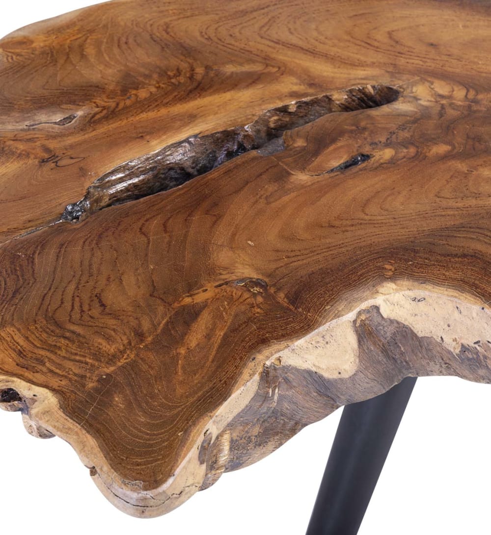 86x45x86cm Holz Braun MOYCOR Möbel Wohnzimmermöbel Couchtische