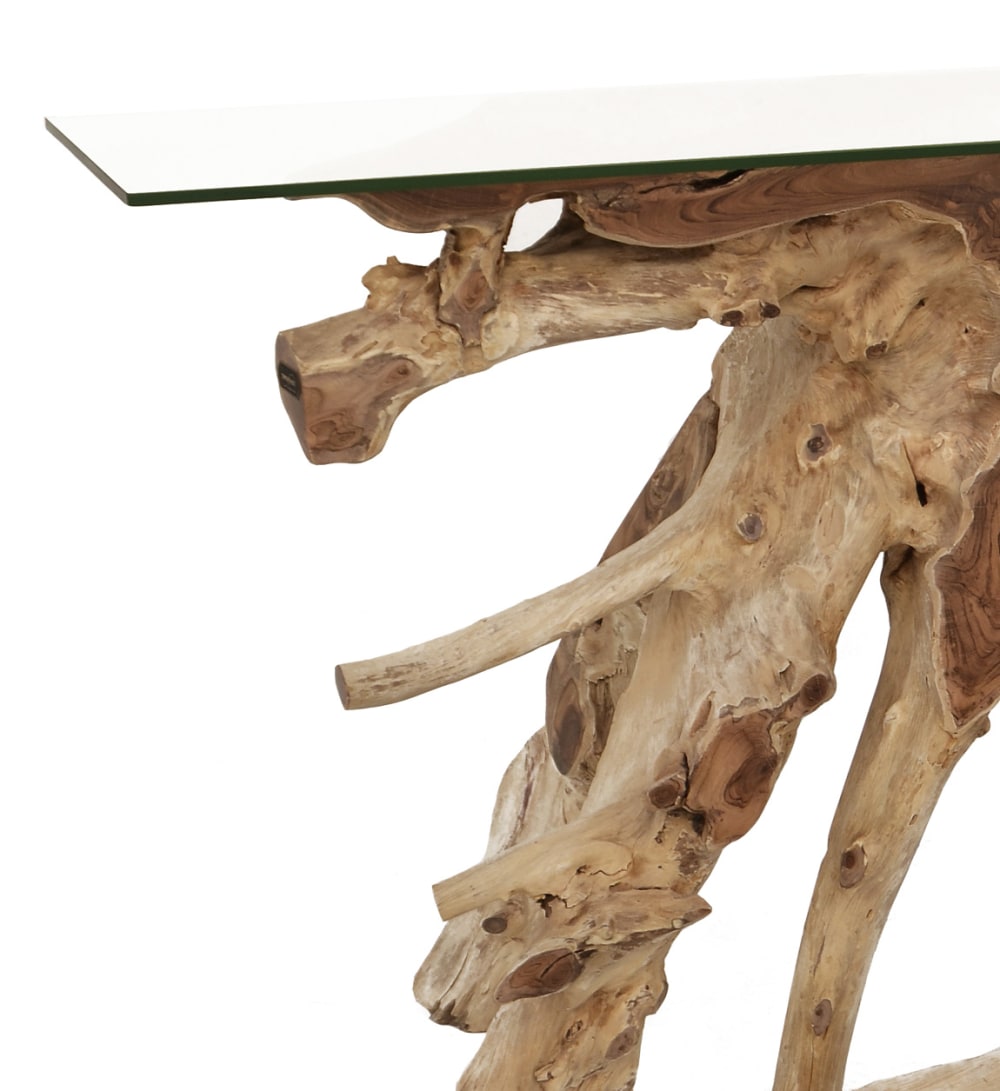 135x80x80cm Holz Beige MOYCOR Möbel Wohnzimmermöbel Konsolentische