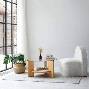 wohnli-moebel-suche-M24140699-1 Couchtisch aus Massivholz Eiche braun 75x40x75cm Holz Braun Dmora Möbel Wohnzimmermöbel Couchtische