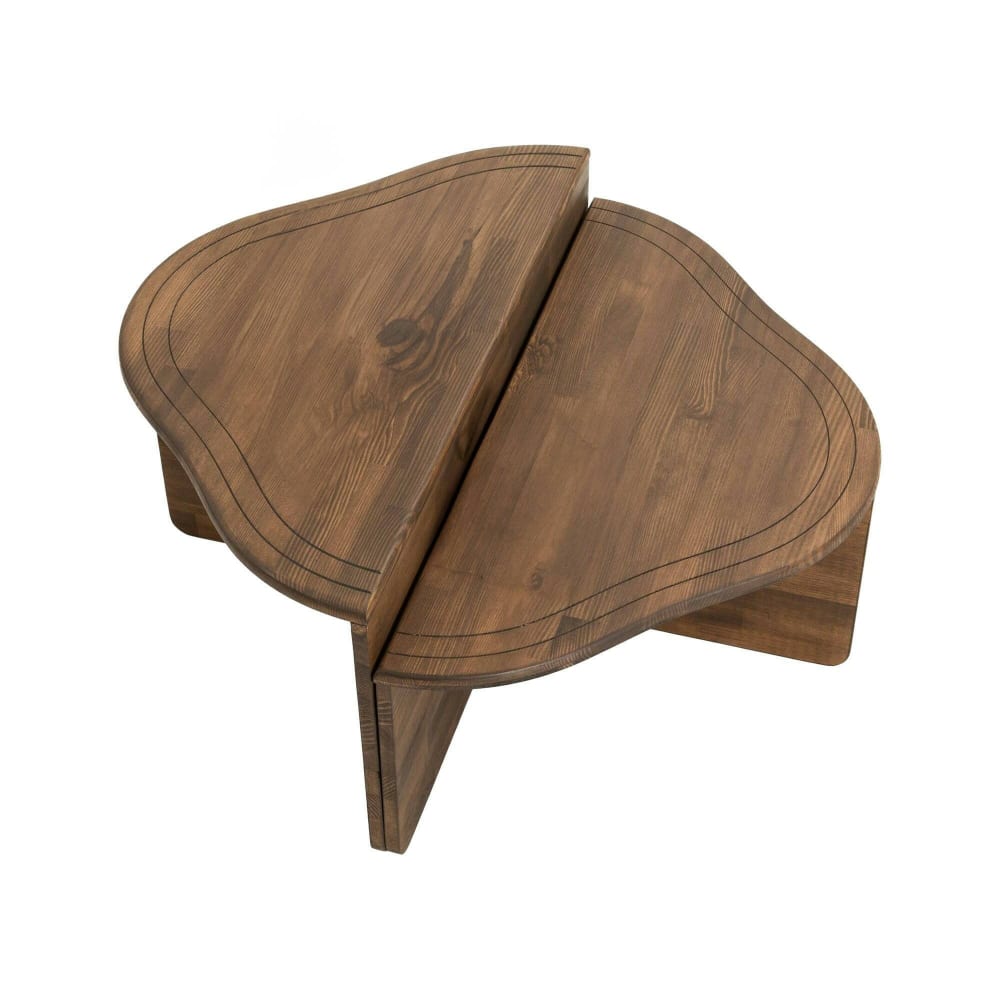 Wohnli Möbelsuche - Wohnzimmertisch Holz walnuss 90x90  cm