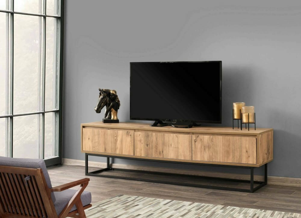 180x50x40cm Holz Braun Dmora Möbel Wohnzimmermöbel TV-Möbel