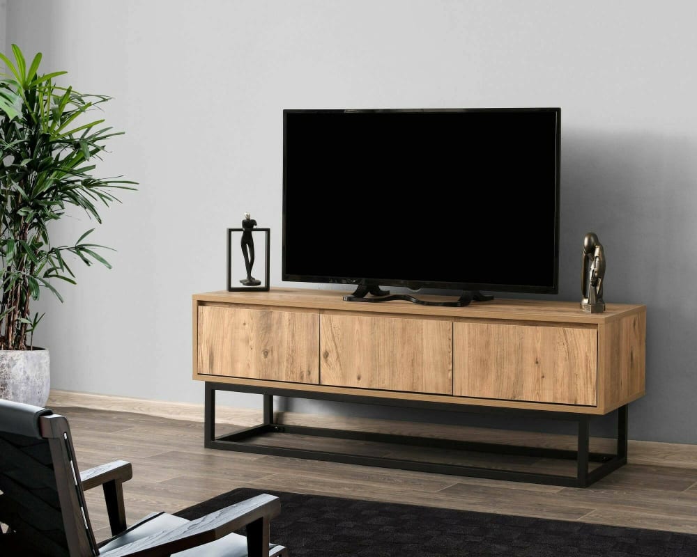 140x50x40cm Holz Braun Dmora Möbel Wohnzimmermöbel TV-Möbel