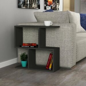 wohnli-moebel-suche-M24141021-1 Wohnzimmertisch Holzeffekt anthrazit 60x20 cm 60x60x20cm Holz Schwarz Dmora Möbel Wohnzimmermöbel Couchtische