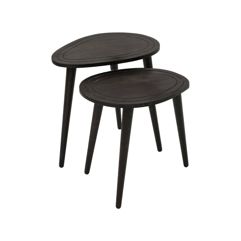 Wohnli Möbelsuche - Wohnzimmertisch Holz anthrazit 50x33  cm