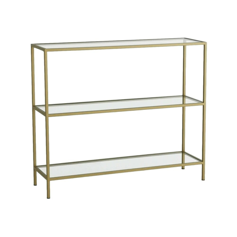 Wohnli Möbelsuche - Konsolentisch im Glas gold 100x30  cm