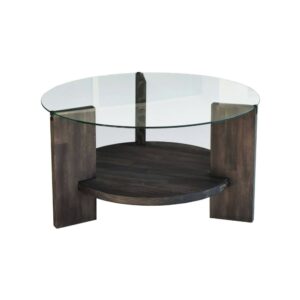 Wohnli Möbelsuche - Wohnzimmertisch Holz anthrazit 75x75  cm