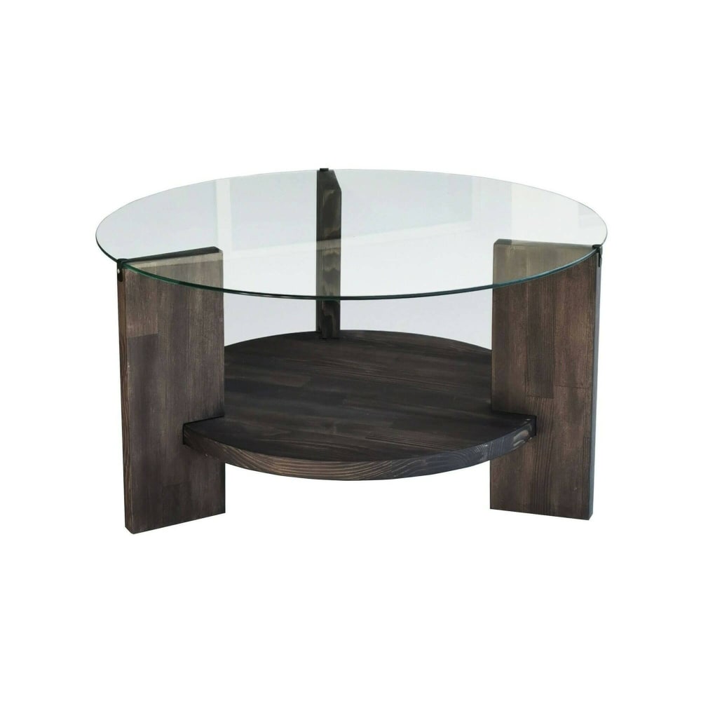 Wohnli Möbelsuche - Wohnzimmertisch Holz anthrazit 75x75  cm