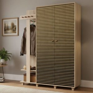 Eingangsmöbel Holzeffekt eiche 135x36  cm 135x194x36cm Holz Braun Dmora Möbel Flurmöbel Dielenbänke