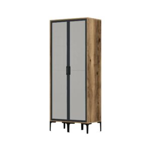 wohnli-moebel-suche-M24141268 Wohnli Möbelsuche - Kleiderschrank 2 Türen Holzeffekt walnuss